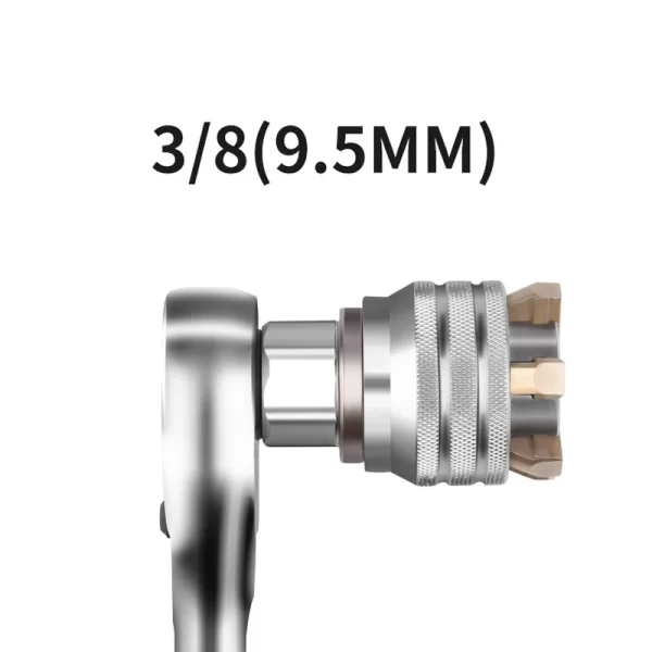 Universal sleeve 3/8 inch 10-19 mm Adjustable Hex universal Socket Torque Ratchet  Wrench - Image 3