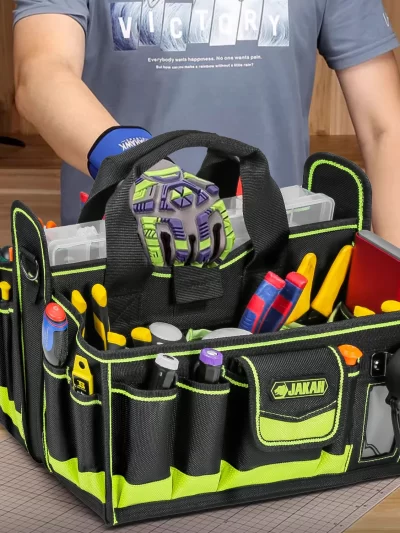 40-POCKETS Tool Tote, Tool Bag Organizer