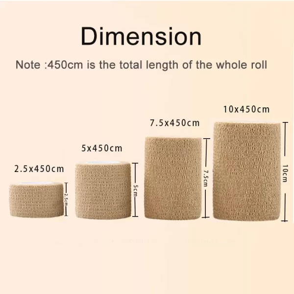 10 Rolls Medical Adhesive Bandage Elastic Breathable Sports Self Adhesive Tape - Image 5