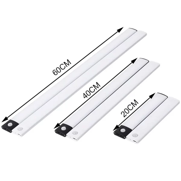 LED Cabinet Light USB Type-C Rechargeable Motion Sensor Led Lamp for Kitchen Wardrobe Cabinet Lighting 20cm/30cm/40cm/50cm/60cm - Image 26