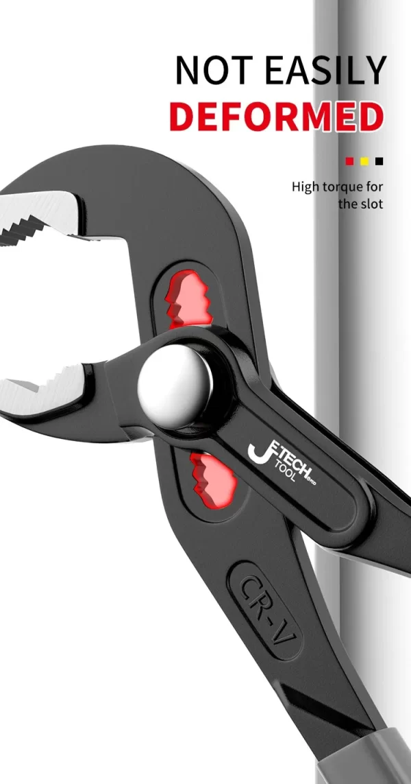 Water Pump Pliers Quick-Release Plumbing Pliers Pipe Wrench Adjustable Water Pipe Clamp Pliers - Image 13