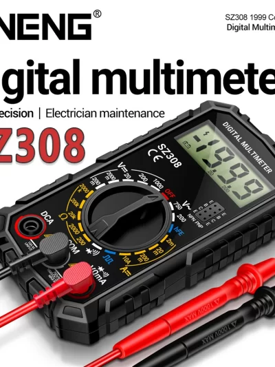 ANENG SZ308 Square Wave Digital Tester 1999 Counts HFE Triode Buzzer Multimeter AC/DC Voltage 10A Current Multimeters Meter Tool