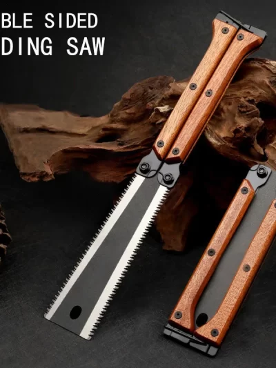 Multifunctional Folding Butterfly Saw Double-sided Grinding Hand Saw