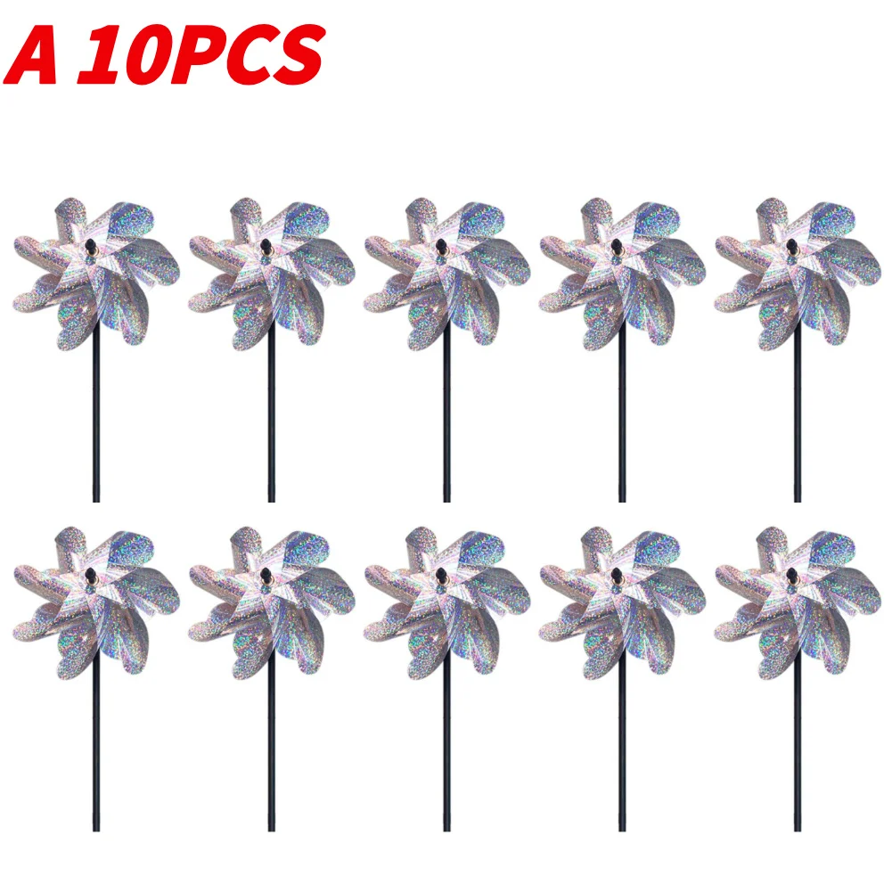 5/10PCS Bird Repeller Reflective Windmill Bird Repellent Anti Birds Windmill Spinner - Image 17