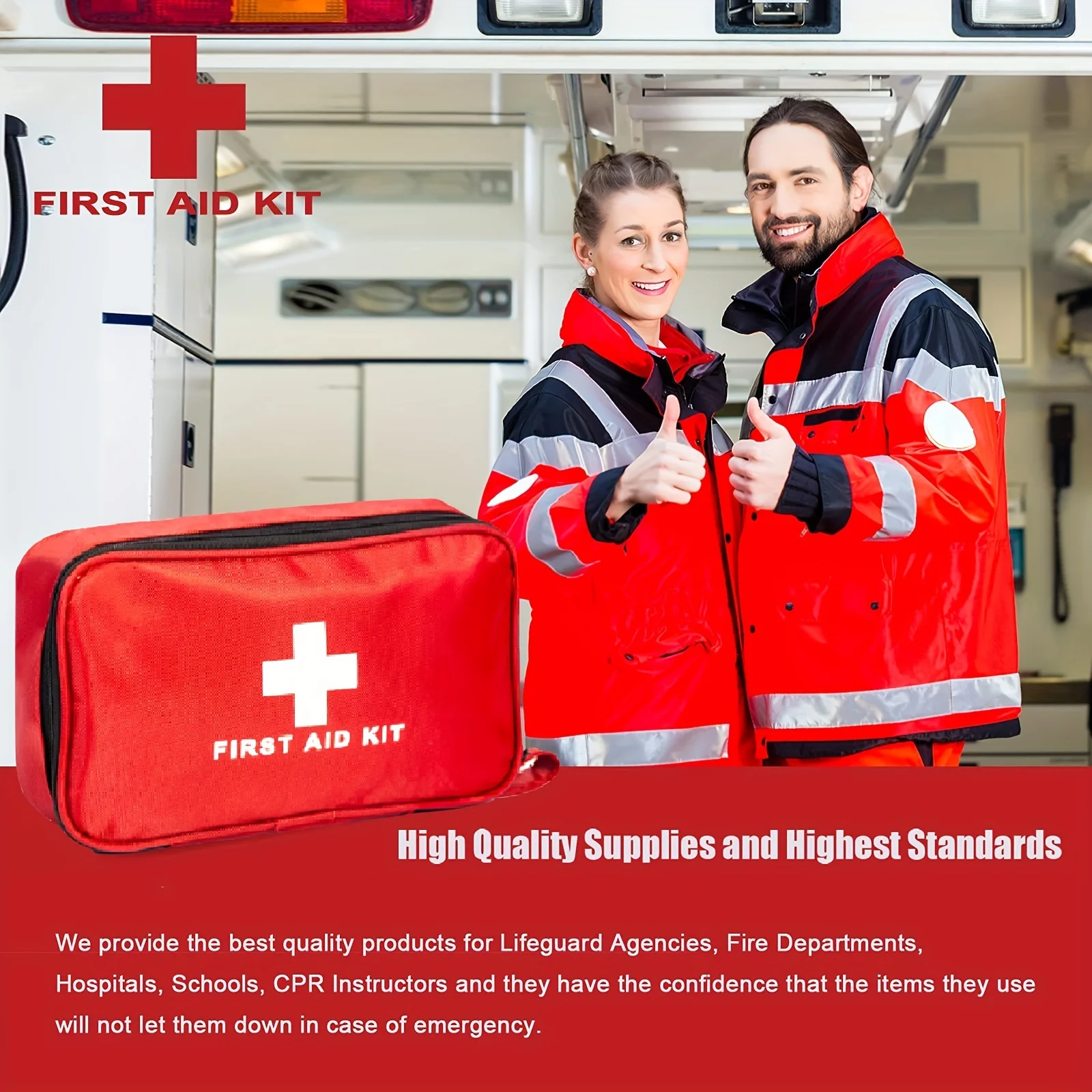 Portable Emergency Medical First Aid Bag Kit - Image 27