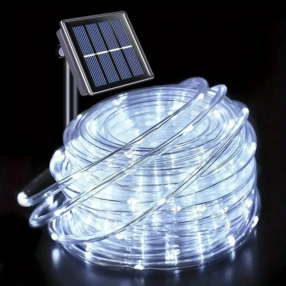 Outdoor Solar Tube Rope Led Light Garden Christmas Decoration Fairy String Light - Image 8