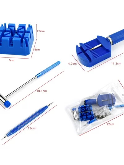Watch Link Removal Tool Kit Watch Repair Kit Bracelet Adjustment Watch Strap Link Remover Watch Battery Replacement Tool Kit