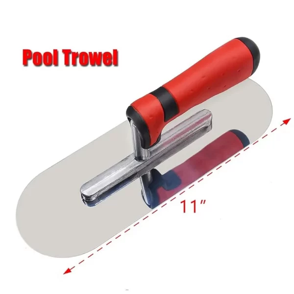 Stainless Steel Pool Trowel Flat Concrete Finishing Trowel - Image 5