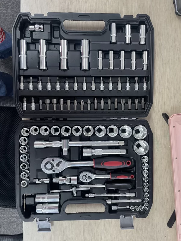 Heavy Duty 94 Pcs Tools Set for Mechanics Long Socket Mars Ratchet Handle Bits Extension Bar - Image 7