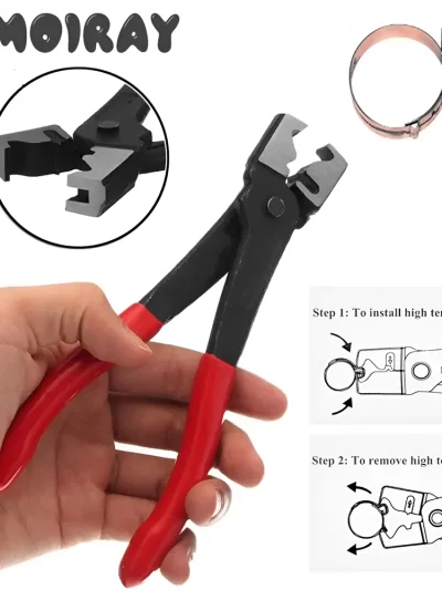 Professional Auto Car Water Oil Pipe Metal Clic Clicr-R Type Hose Clip Plie Collar Clamp CV Boot Swivel Tool Flat-Band Hose