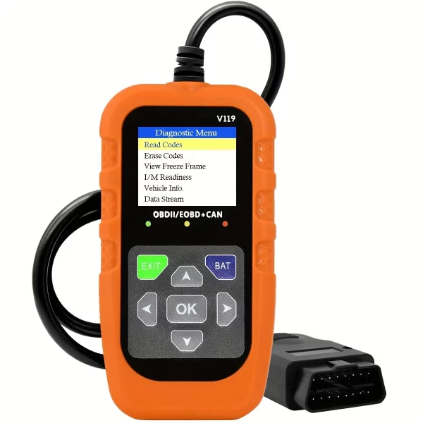 Obd2 Scanner Diagnostic Tool with Voltage Tester, Obdii Engine Fault Code Reader, Eobd + Can Charging Tester - Image 7