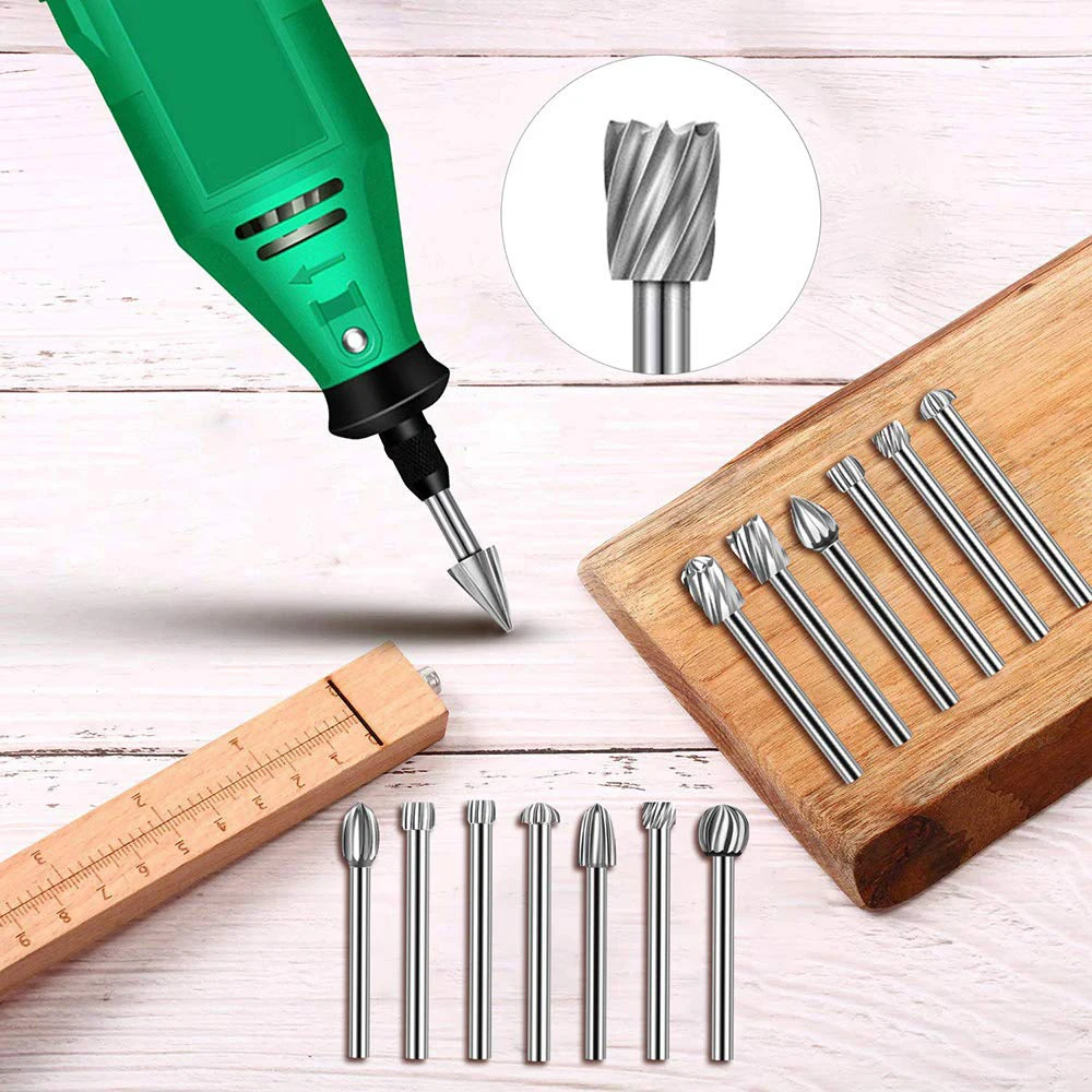 10pcs HSS Rotary File For Steel Milling Cutters For Metal Rat-tail File Hard Metal Rotary File Set - Image 15