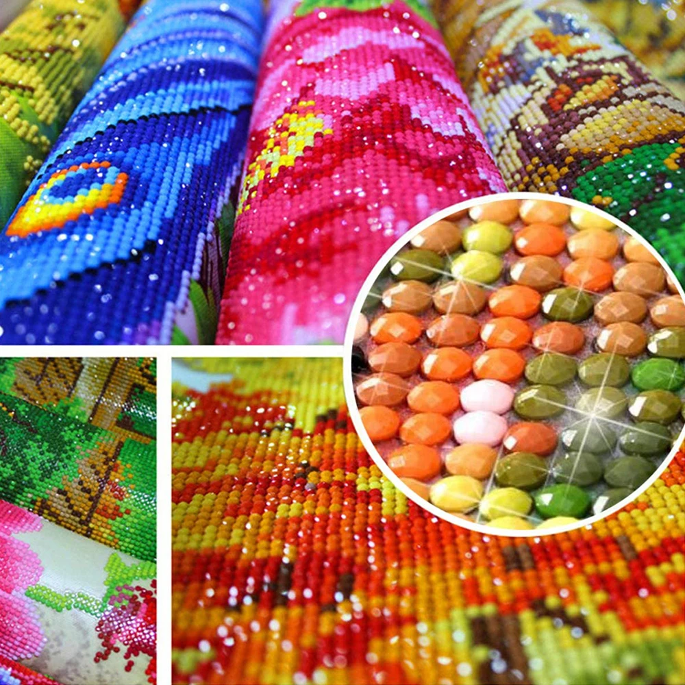 5D DIY Diamond Painting Landscape House Full Round Drill Embroidery Forest Scenery Cross Stitch Set Art Home - Image 21