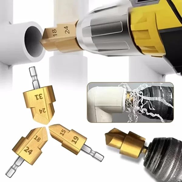 1-3Pcs PPR Lifting , Stepped Drill Bit, Hexagon Shank Water Pipe Connection Tool 20/25/32mm - Image 15