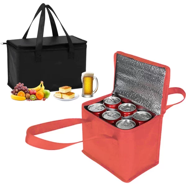 Portable Lunch Cooler Bag Folding Insulation Picnic Ice Pack Food Thermal Bag Drink Carrier Insulated Bags Beer Delivery Bag - Image 4