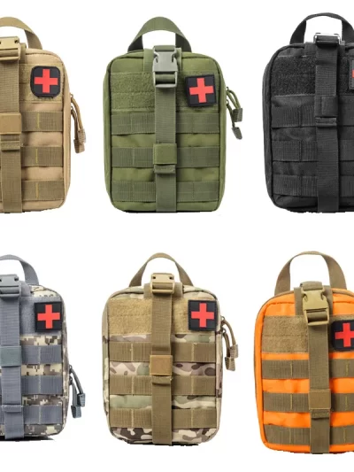 Portable Tactical First Aid Kit Medical Bag For Hiking Travel Home Emergency