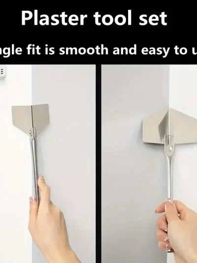 4Pcs Construction Tools Stainless Steel Putty Knife Drywall Scrapers Hand Tool Inside Outside Corner