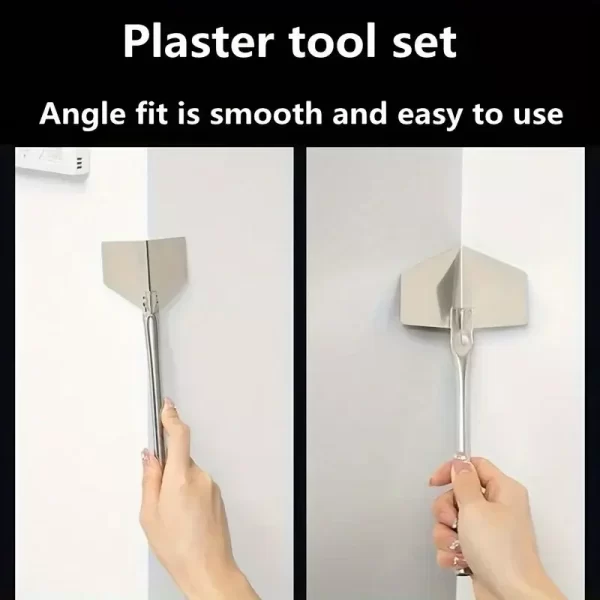 4Pcs Construction Tools Stainless Steel Putty Knife Drywall Scrapers Hand Tool Inside Outside Corner