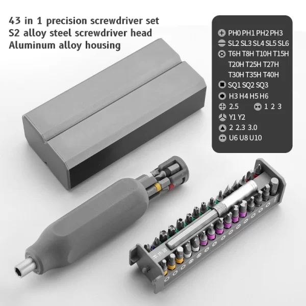 Precision Screwdriver Set 8 32 43 46 in 1 Torx Hex Phillips Magnetic Screwdriver Bit Phone Watch Laptop Mini Repair Tool Set - Image 10