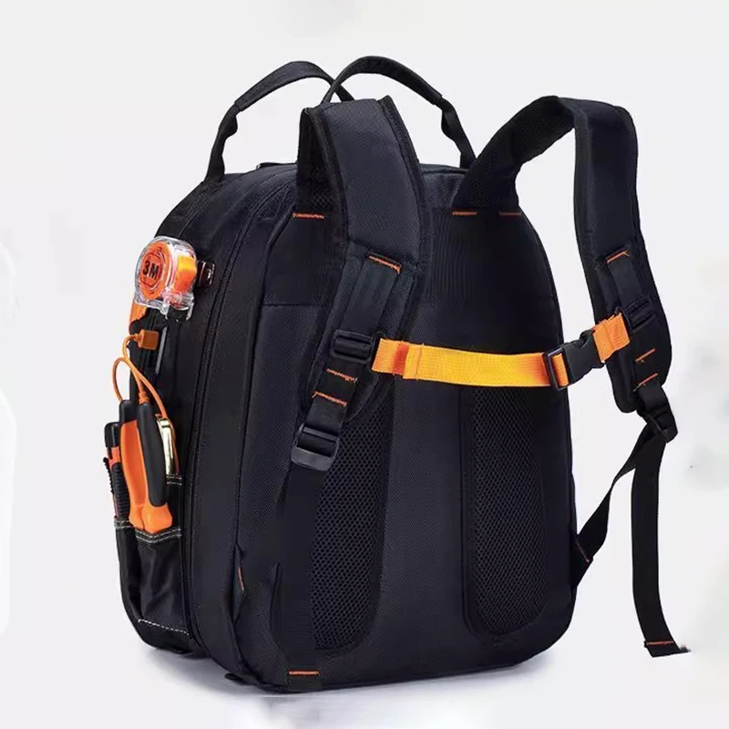 Electrician Tool Bag Professional Carpentry Complete Tools Bag Portable Waterproof Shoulder Straps - Image 2