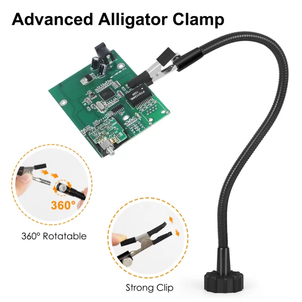 NEWACALOX Magnetic Mini Soldering Flexible Arm PCB Circuit Board Holder Soldering - Image 24