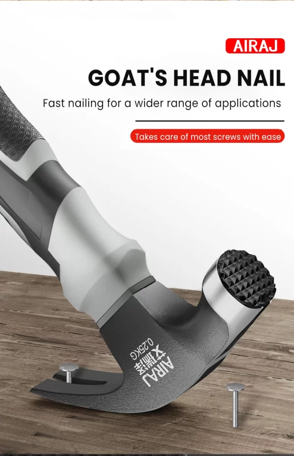 AIRAJ Multifunctional Mini Claw Hammer, Anti Slip And Shockproof Hammer - Image 14