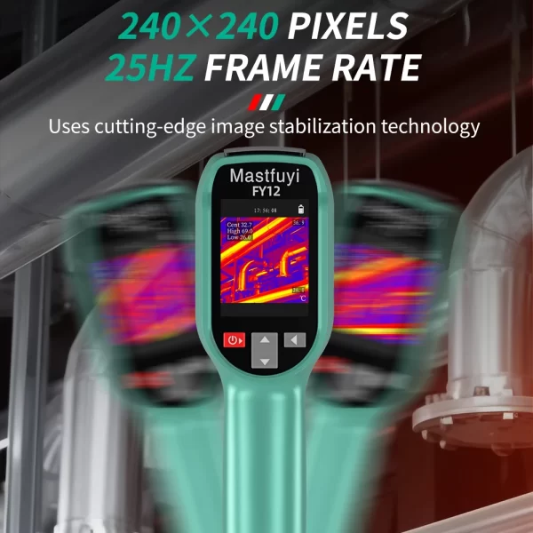 MASTFUYI FY12 Handheld Thermal Imager -20~550°C 15 False Color Non-contact Temperature Measurement 50×50° - Image 11