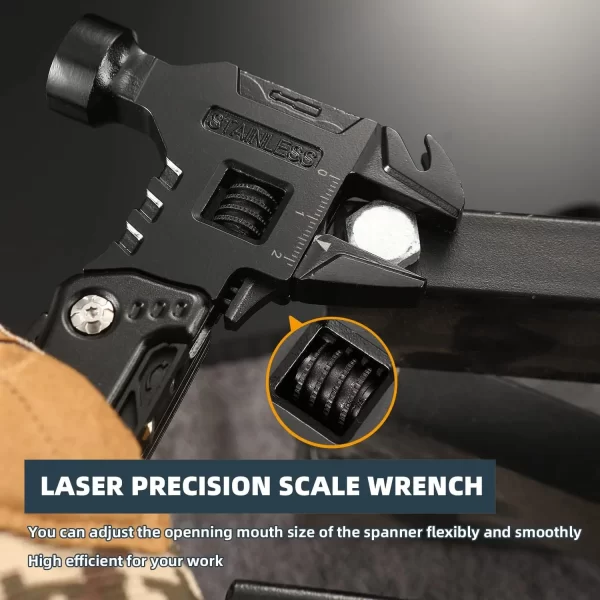 Multi Functional Adjustable Open-end Wrench Combination Universal Folding Pliers EDC Tool - Image 8