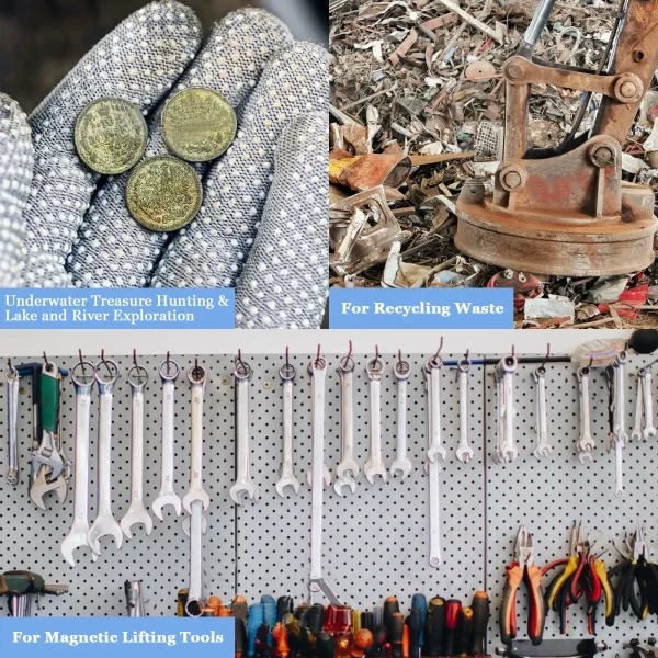 Super Strong Neodymium Fishing Magnets Heavy Duty imanes Magnet with Countersunk Hole Eyebolt for Salvage Magnetic Fishing - Image 25