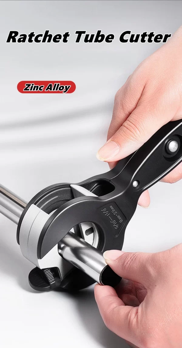Ratcheting Tubing Cutter 8-29mm Universal Pipe Cutter Stainless Steel Copper Aluminium Ratchet Scissors Hose Cutting Hand Tools - Image 8