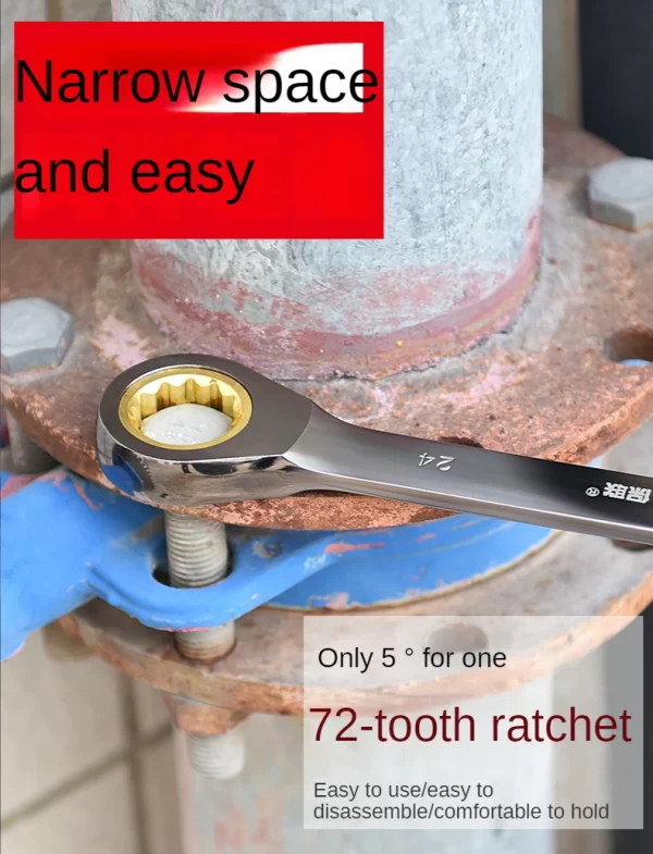 Universal Torx Wrench Adjustable Torque 8-22mm Ratchet Spanner - Image 6