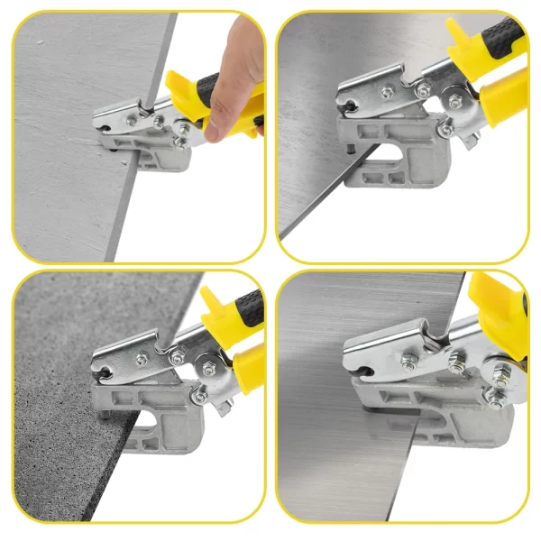 Aluminum Alloy Handle Stud Crimper Double Handed Ceiling Punching Pliers Plaster Drywall Tool for Fastening Metal Studs & Keels - Image 5