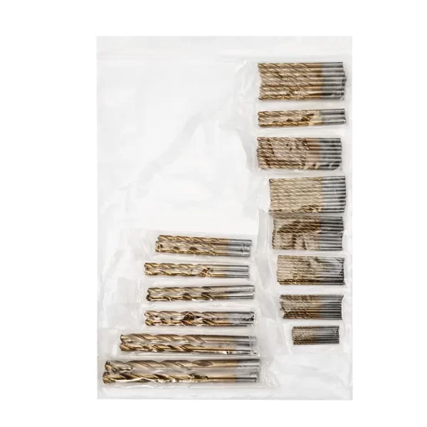 99 Pieces Titanium Twist Drill Bit Set, High Speed Steel, Size from 1/16" Up to 3/8" - Image 34