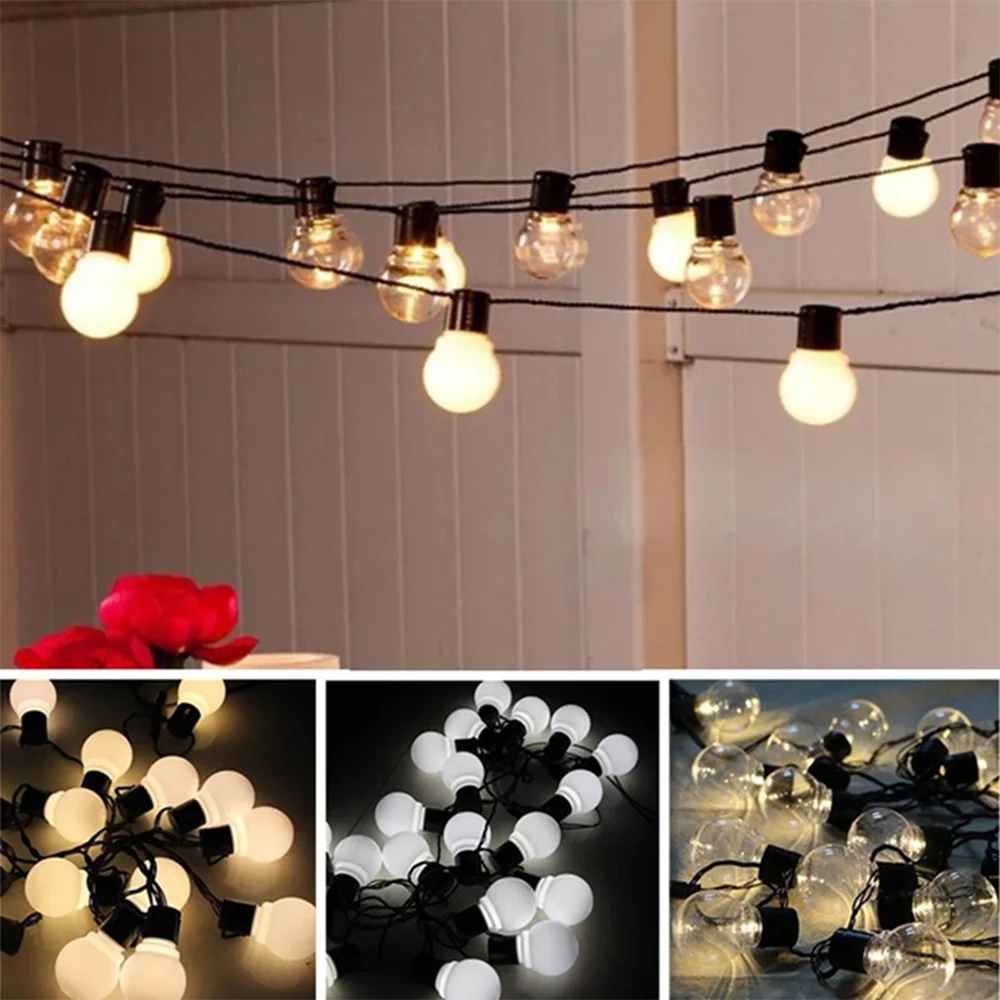 5/7/12M Led Globe Solar Fairy String Lights Christmas Garland Street Wedding Bulb Lamps Outdoor - Image 14