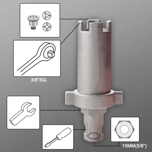 14 In 1 Faucet Sink Wrench Pipe Wrenches Faucet Sink Installer Kit - Image 3