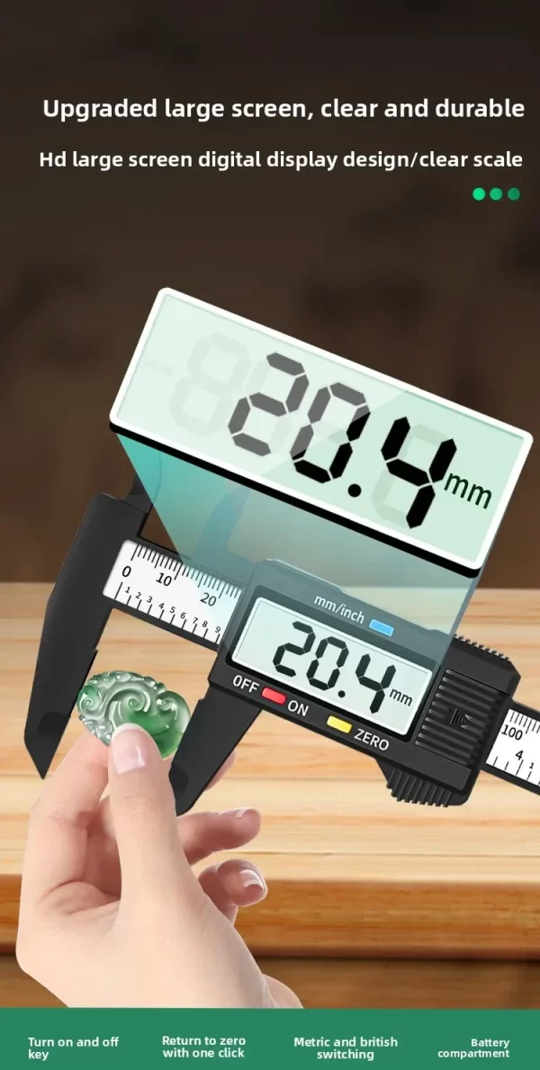100/150mm Digital Caliper Vernier Caliper Gauge Measuring Tool - Image 14