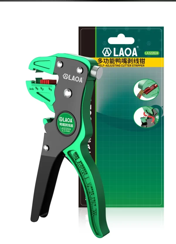 LAOA Automatic Wire Stripper Flatwire Cutter Stripping Plier 0.2 to 4mm Range Length Adjustment - Image 20