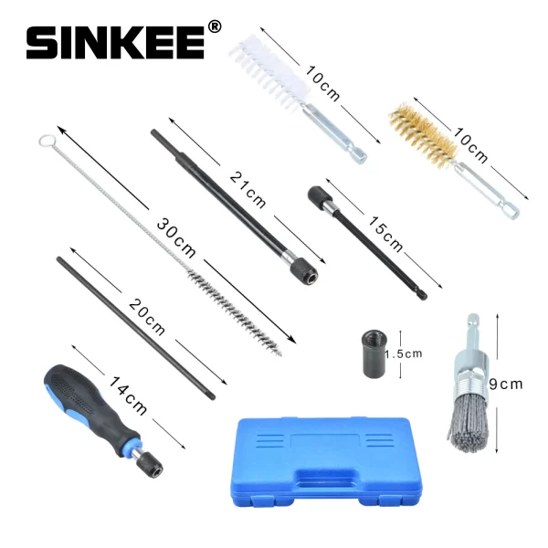 Universal Injector Seat Cleaning Set Cleaning Diesel Injectors cleaner Tool - Image 2