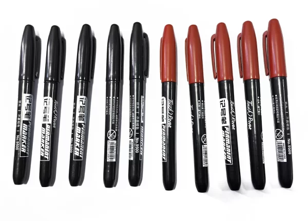 6 PCS Permanent Marker Pen Manga Drawing Markers Black Blue Red Waterproof - Image 11