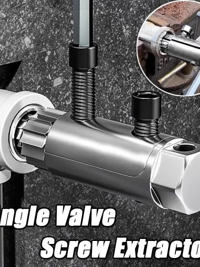 Faucet Angle Valve Screw Extractor – Professional Broken Bolt Remover Tool for 1/2", 3/4", 1" Water Pipes Plumbing Repair