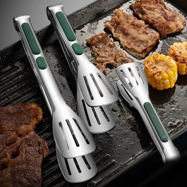 1pc Non Slip Stainless Steel Food Tongs Meat Salad Bread Clip Barbecue Grill Buffet Clamp Cooking Tools Kitchen Accessories - Image 9