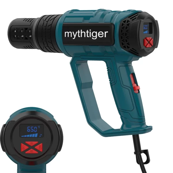 2000W Industrial Electric Hot Air Gun Digital Display Car Film Heat Gun Air Dryer for Soldering Thermal Blower Shrink Wrapping - Image 12