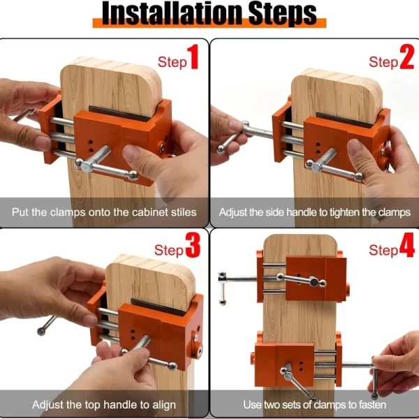 Cabinet Clamps Cabinet Installation Clamps Easy to Operate Cabinetry Clamps Cabinet Face Frame Clamps - Image 5