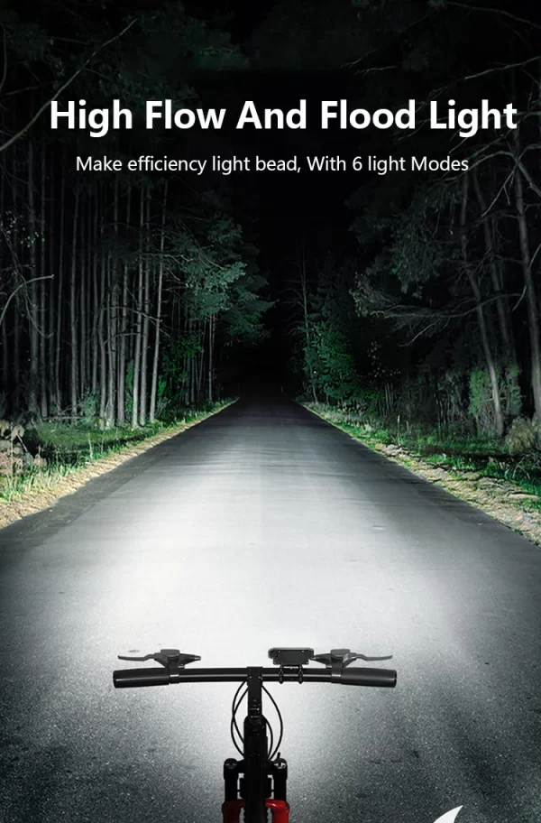 5/8 LED Bicycle Front Light USB Rechargeable 130dB Cycling Bike Horn Easy to Install 6 Modes Bicycle Bell Light - Image 19