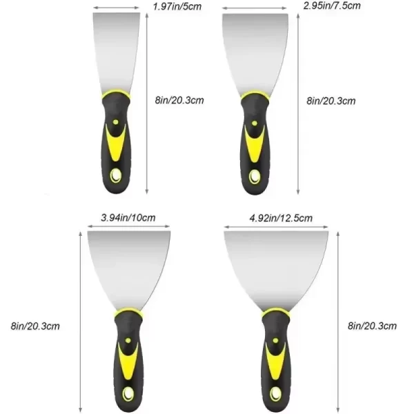 2/3/4/5 Inch Stainless Steel Putty Knife Scraper - Image 2