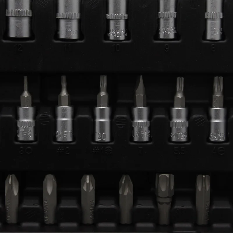 Heavy Duty 94 Pcs Tools Set for Mechanics Long Socket Mars Ratchet Handle Bits Extension Bar - Image 16