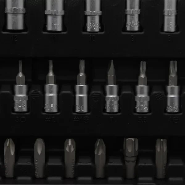 Heavy Duty 94 Pcs Tools Set for Mechanics Long Socket Mars Ratchet Handle Bits Extension Bar - Image 16