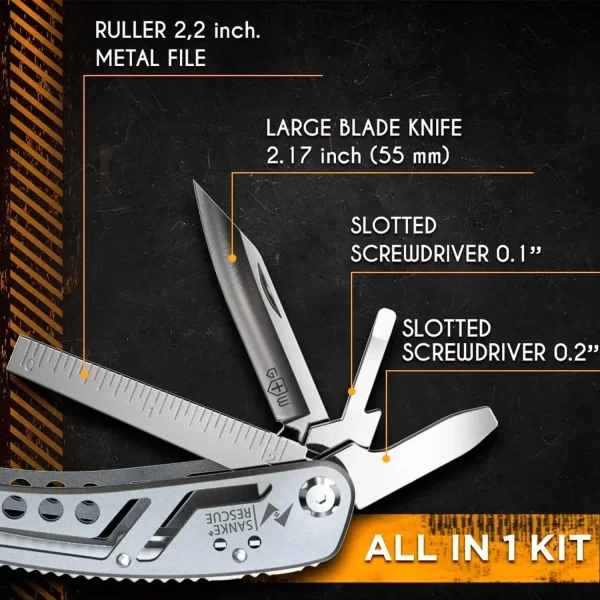 Multitool 24-in-1 Multitools Pliers with ​Professional Multi-tool for Survival Camping - Image 11