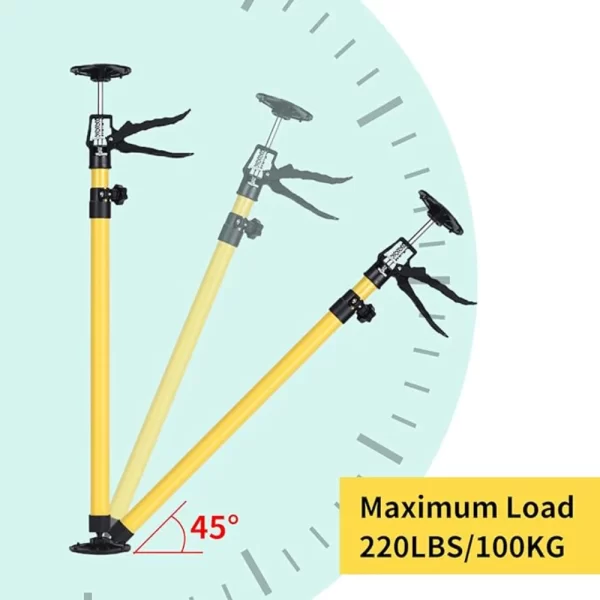 2Pcs Labor-Saving Telescopic Steel Support Rod Cabinet Jack Drywall Construction Tool Extensible Non-slip Hand Lifting Jack Tool - Image 5