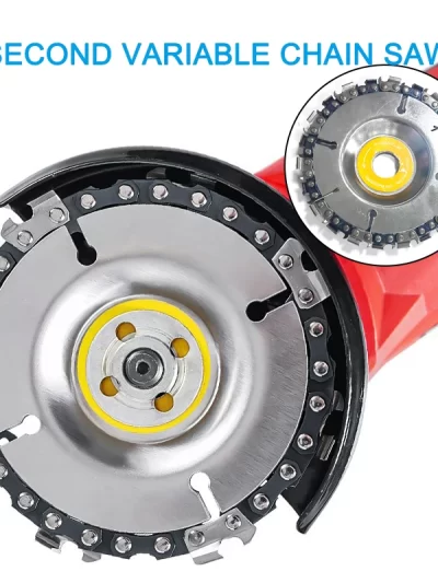 4 Inch 22 Tooth Angle Grinder Dedicated Chain Disc Woodwork Carving Chain Saw Disc Angle Grinding Disc